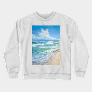 Minimalistic water color painting of ocean-2  ! Crewneck Sweatshirt